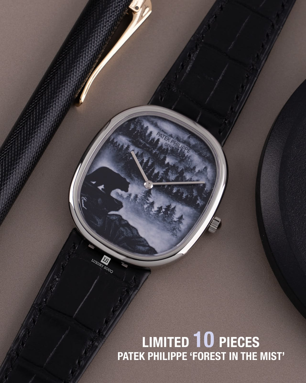 Patek Philippe Golden Ellipse Forest in the Mist Bear Edition 5738/50G