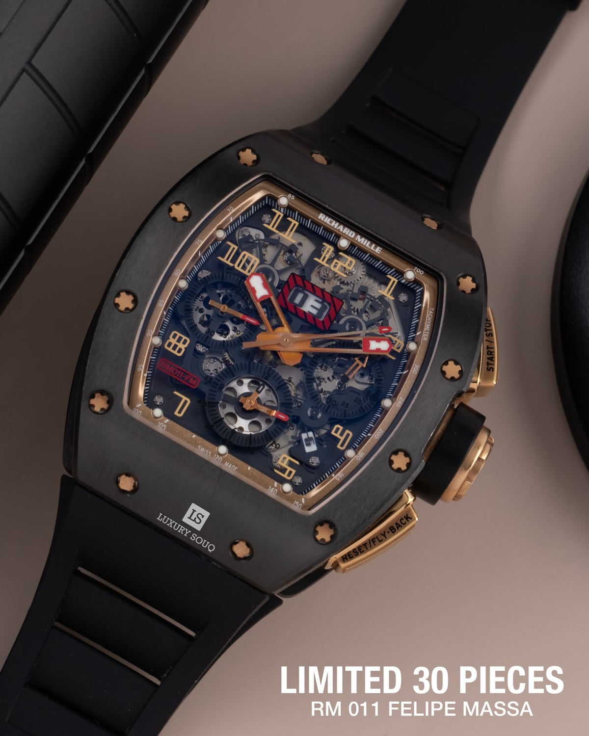 Richard Mille RM 011 Felipe Massa Black Kite Flyback Chronograph Limited Edition 30 Pieces RM011 Black Kite