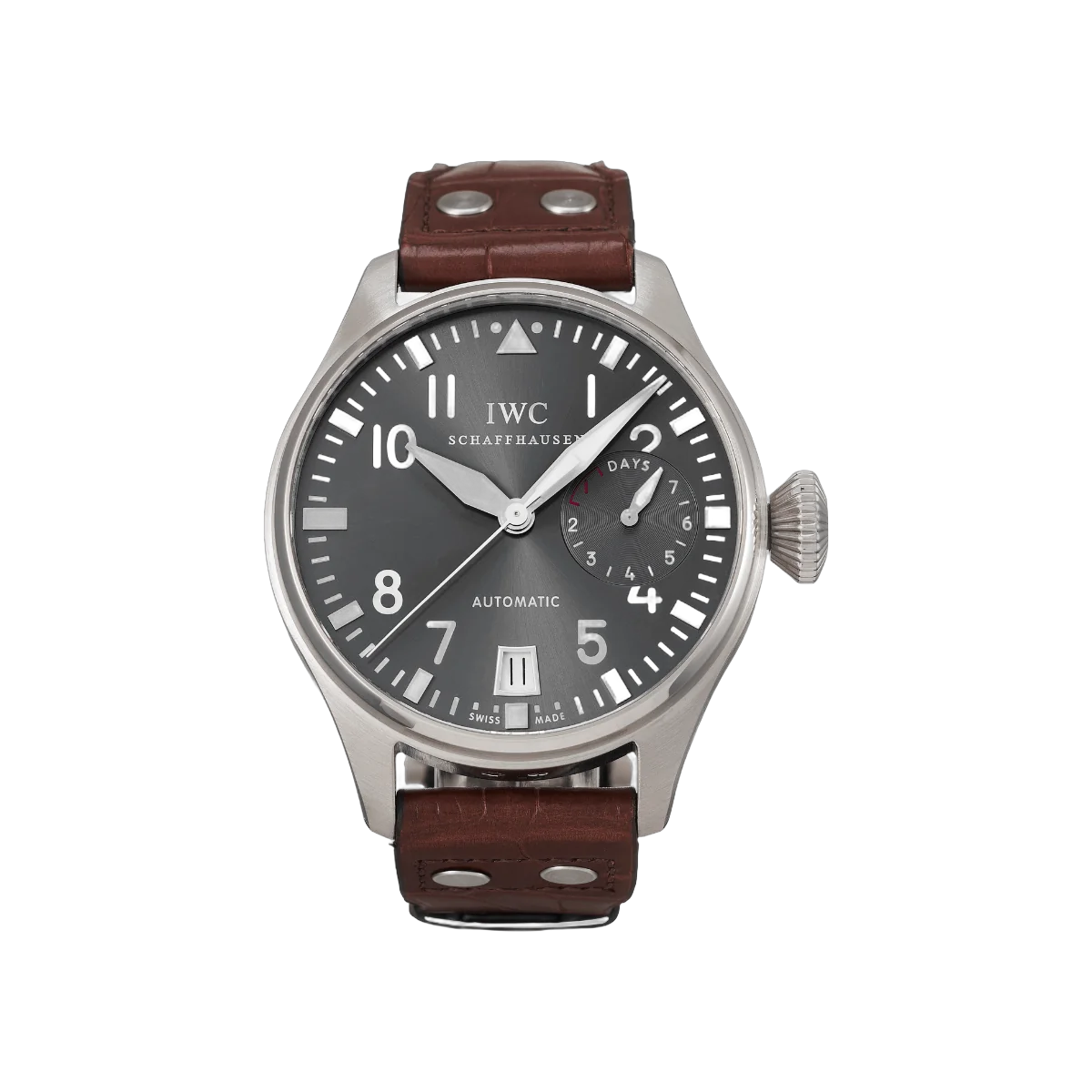 IWC Big Pilot's IW500402 18k White Gold Automatic Grey Dial