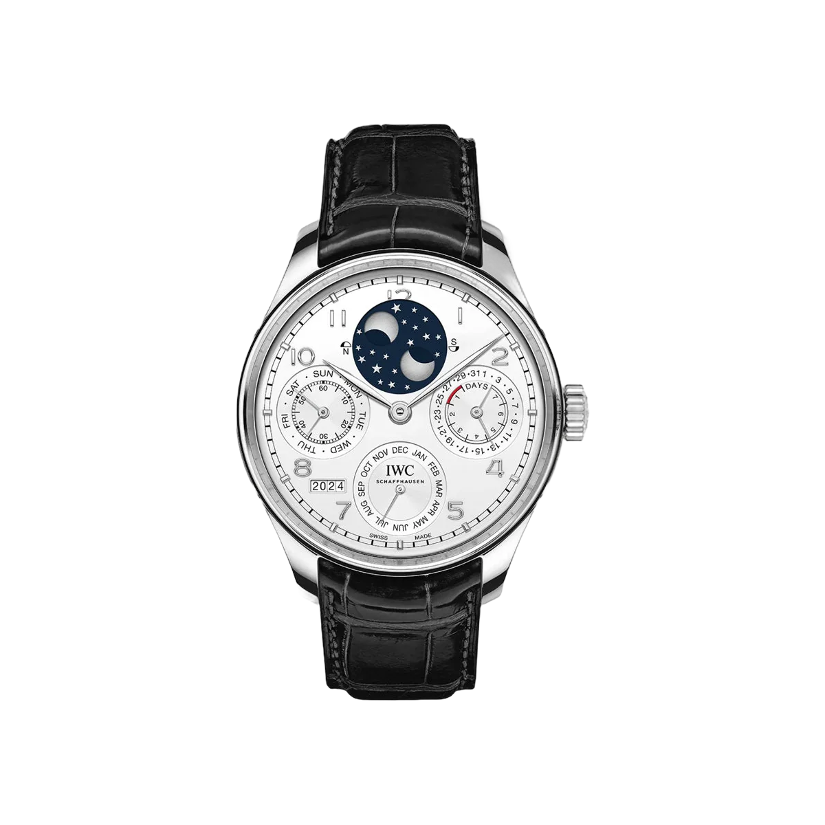 IWC Portugieser IW503406 Perpetual Calendar Platinum 44.2mm White Dial Men's Watch