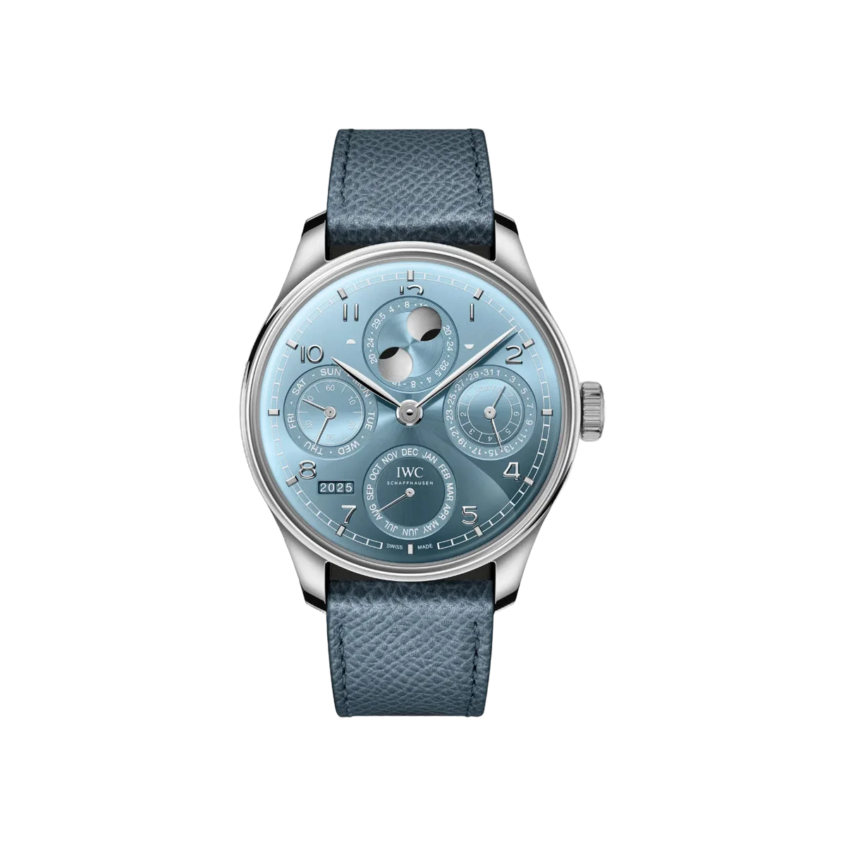 IWC Portugieser IW503703 Perpetual Calendar White Gold 44mm Horizon Blue Dial Men's Watch