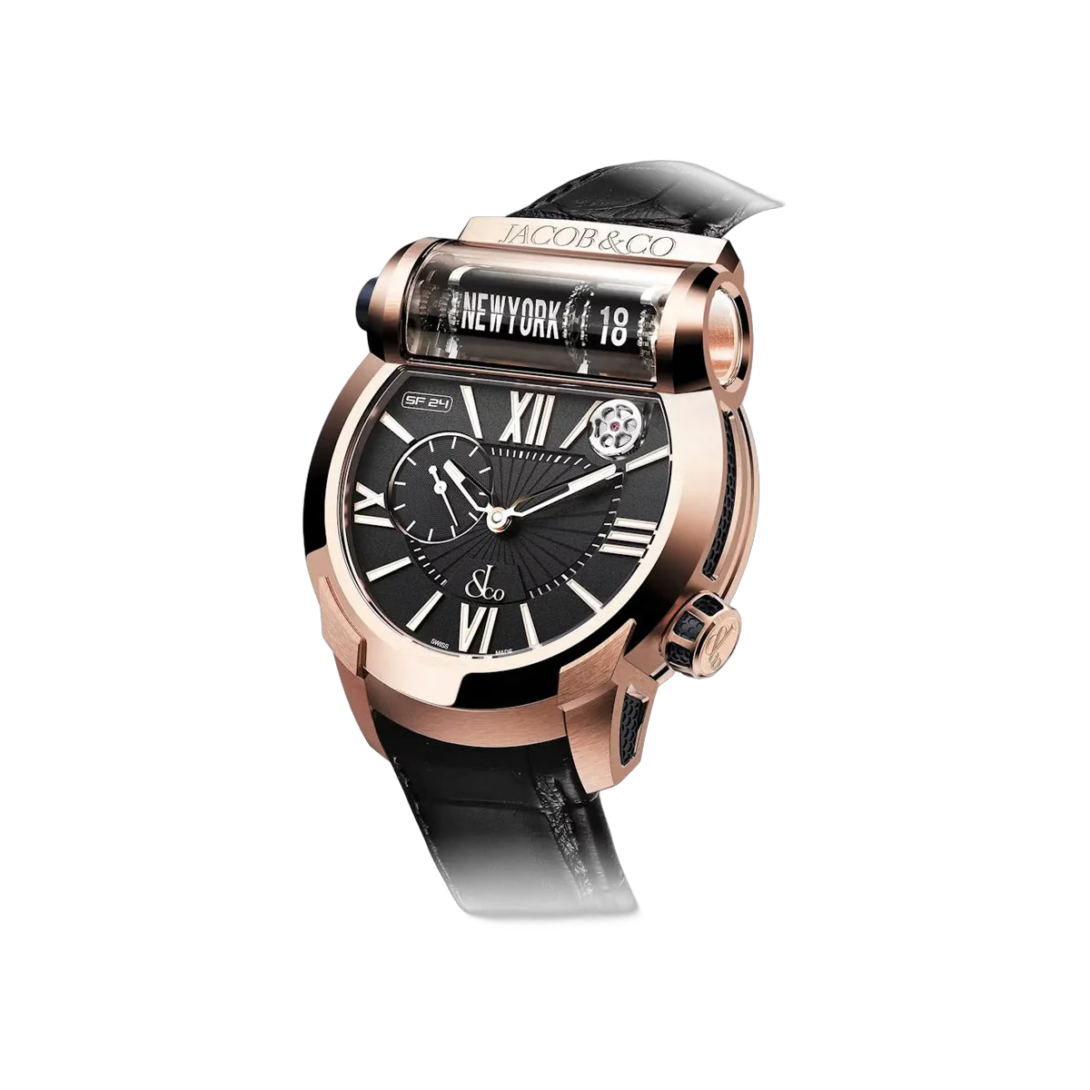 Jacob & Co. Epic SF24 ES101.40.AE.AC.A Rose Gold 45mm Black Dial Men's Watch
