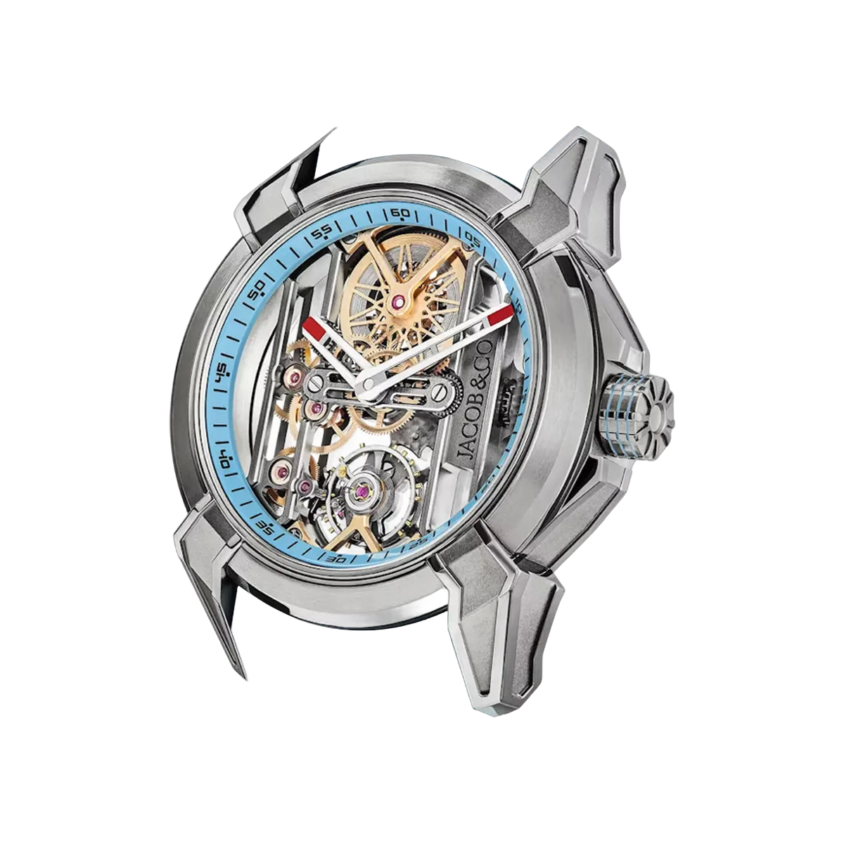 Jacob & Co. Epic X Skeleton EX110.20.AA.AJ.A Titanium Sky Blue 44mm Skeleton Dial Men’s Watch – additional product photo 2