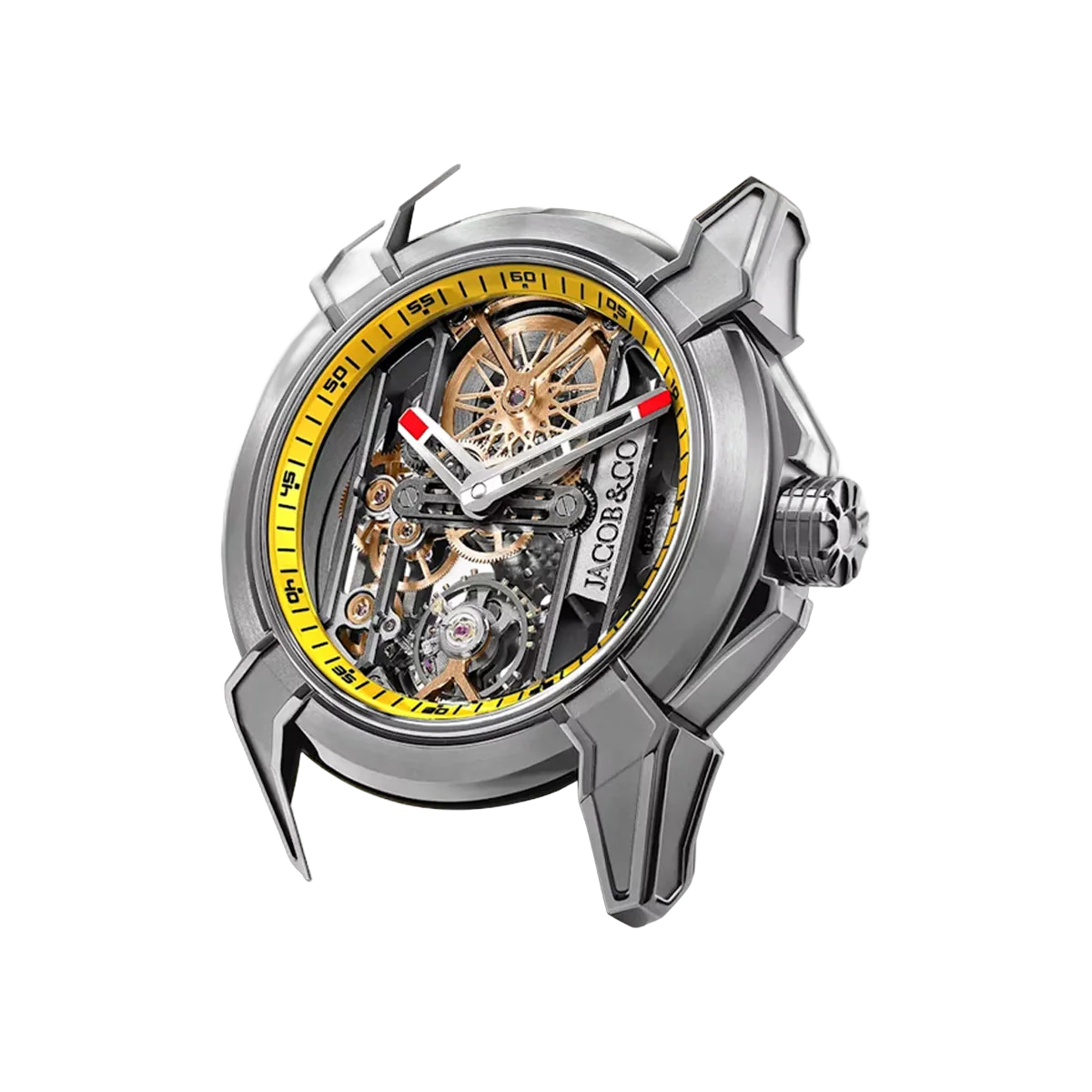 Jacob & Co. Epic X Skeleton EX110.20.AA.AQ.A Titanium Yellow 44mm Skeleton Dial Men's Watch – additional product photo 2