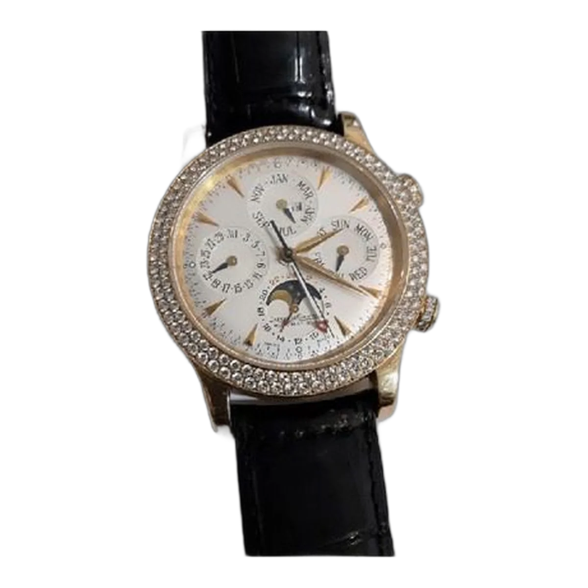 Jaeger Lecoultre Master Grande Memovox Perpetual Calendar Alarm 41.5Mm 18Kt Rose Gold Men’S Watch