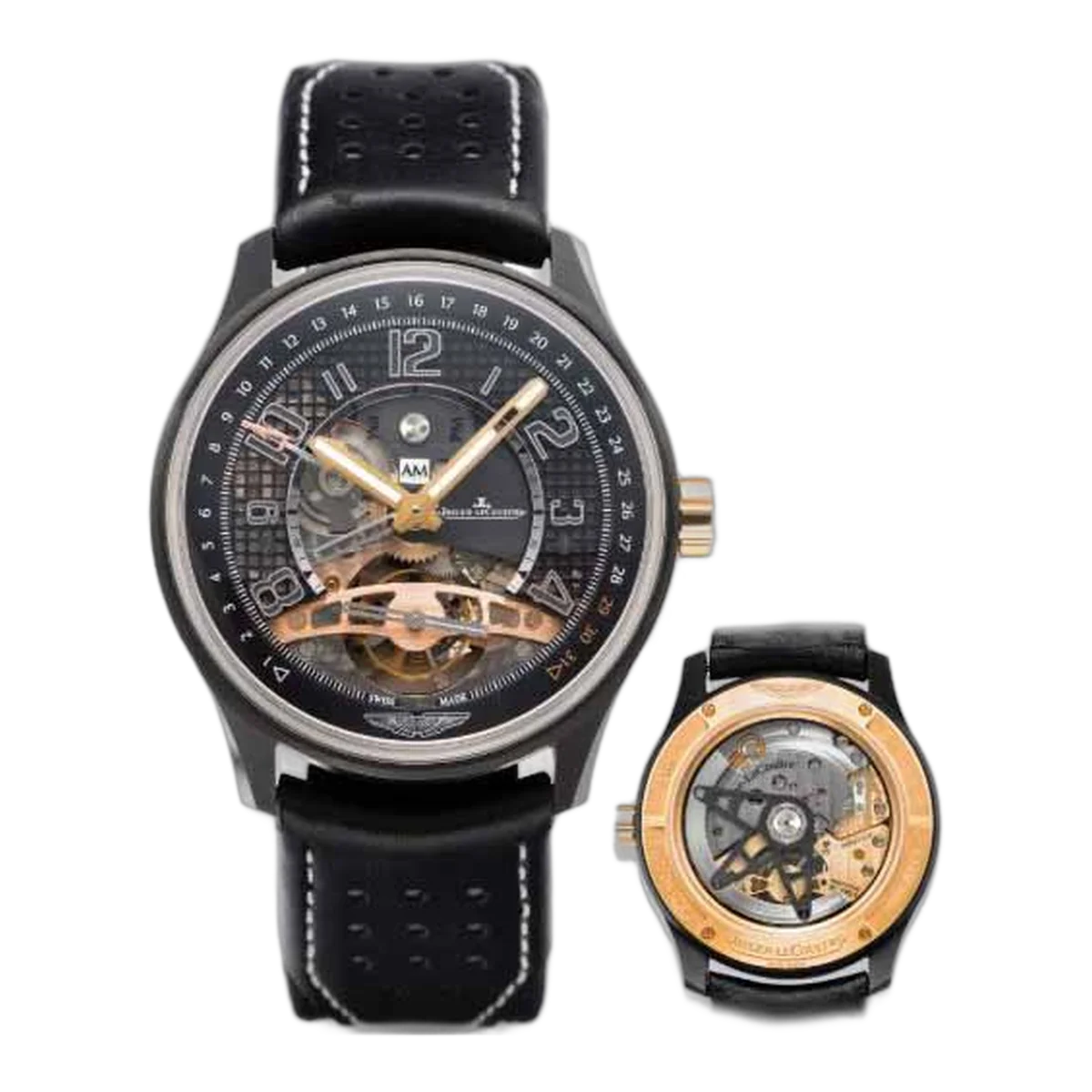 Jaeger Lecoultre Tourbillon Retro Date Limited Edition 300 Pcs 44Mm Ceramic Men's Watch