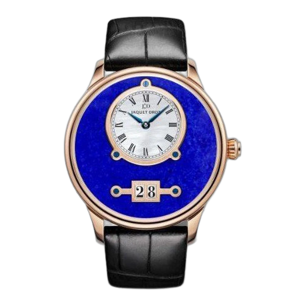 Jaquet Droz Astrale Grande Date Lapis Lazuli Limited Edition 43Mm 18Kt Rose Gold Men's Watch