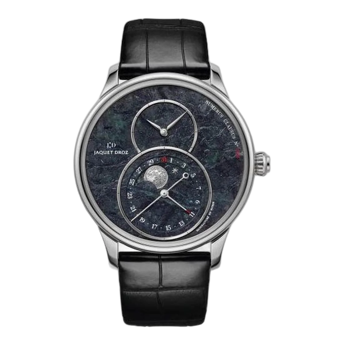 Jaquet Droz Grande Seconde Moon Serpentinite 43Mm Stainless Steel Men's Watch