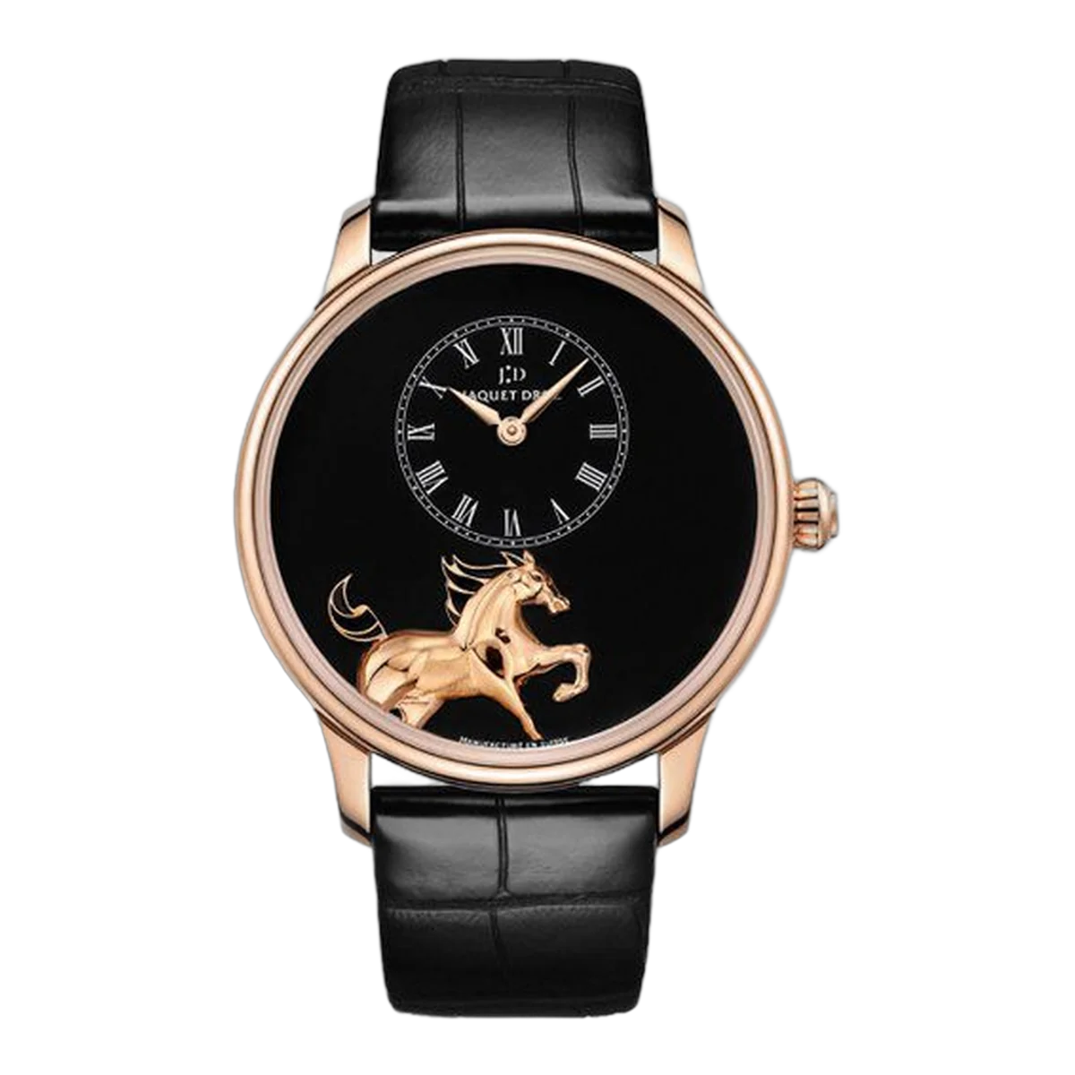 Jaquet-Droz Heure Minute Low Relief Horse Petite Limited To 88 Pcs Men's Watch Ref. J005033201