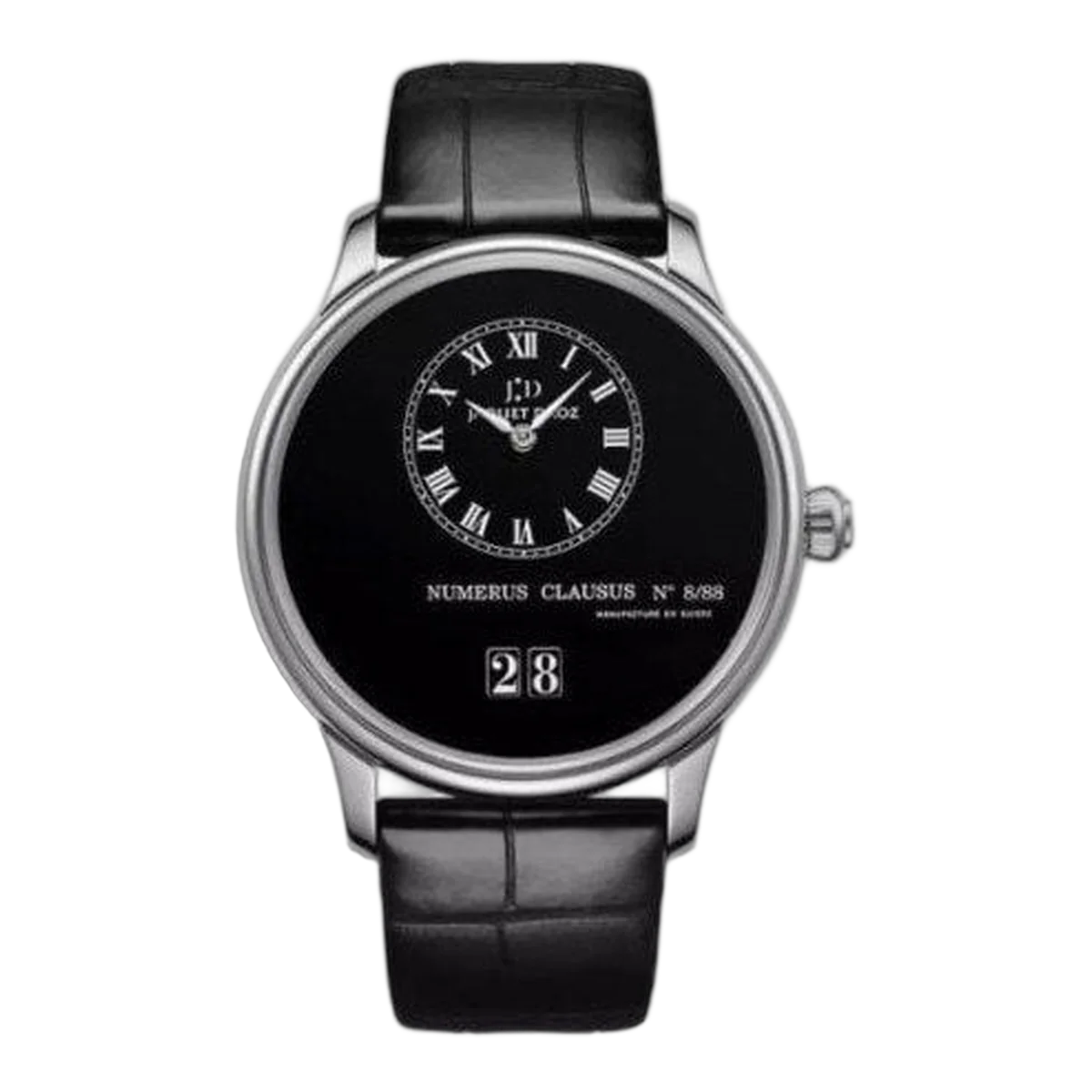Jaquet Droz Petite Heure 18Kt White Gold 43Mm Ladies Watch