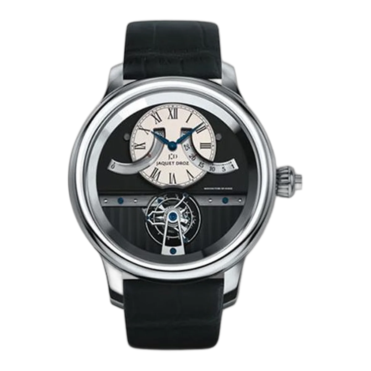 Jaquet Droz White Gold Tourbillon Quantieme Men's Watch Ref. J028034201