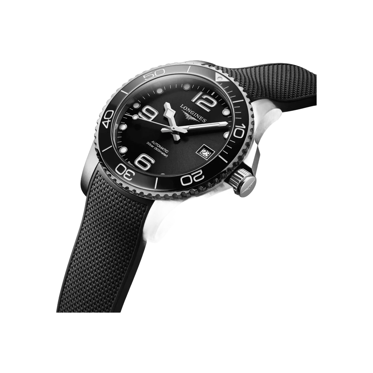 Longines Hydroconquest L3.780.4.56.9 Stainless Steel Black Dial 39mm Men's Watch – additional product photo 2