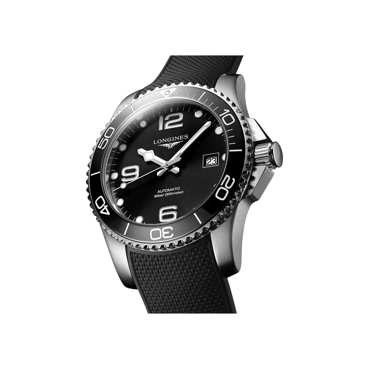 Longines Hydroconquest L3.780.4.56.9 Stainless Steel Black Dial 39mm Men's Watch – additional product photo 3