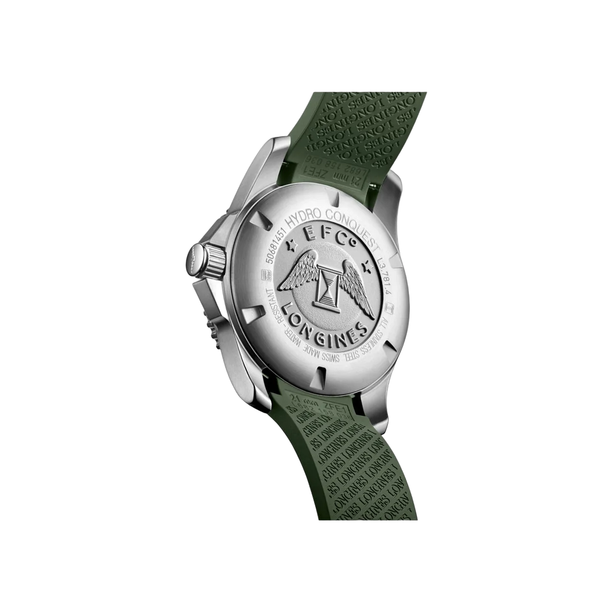 Longines Hydroconquest L3.781.4.06.9 Stainless Steel Green Dial 41mm Men's Watch – additional product photo 4