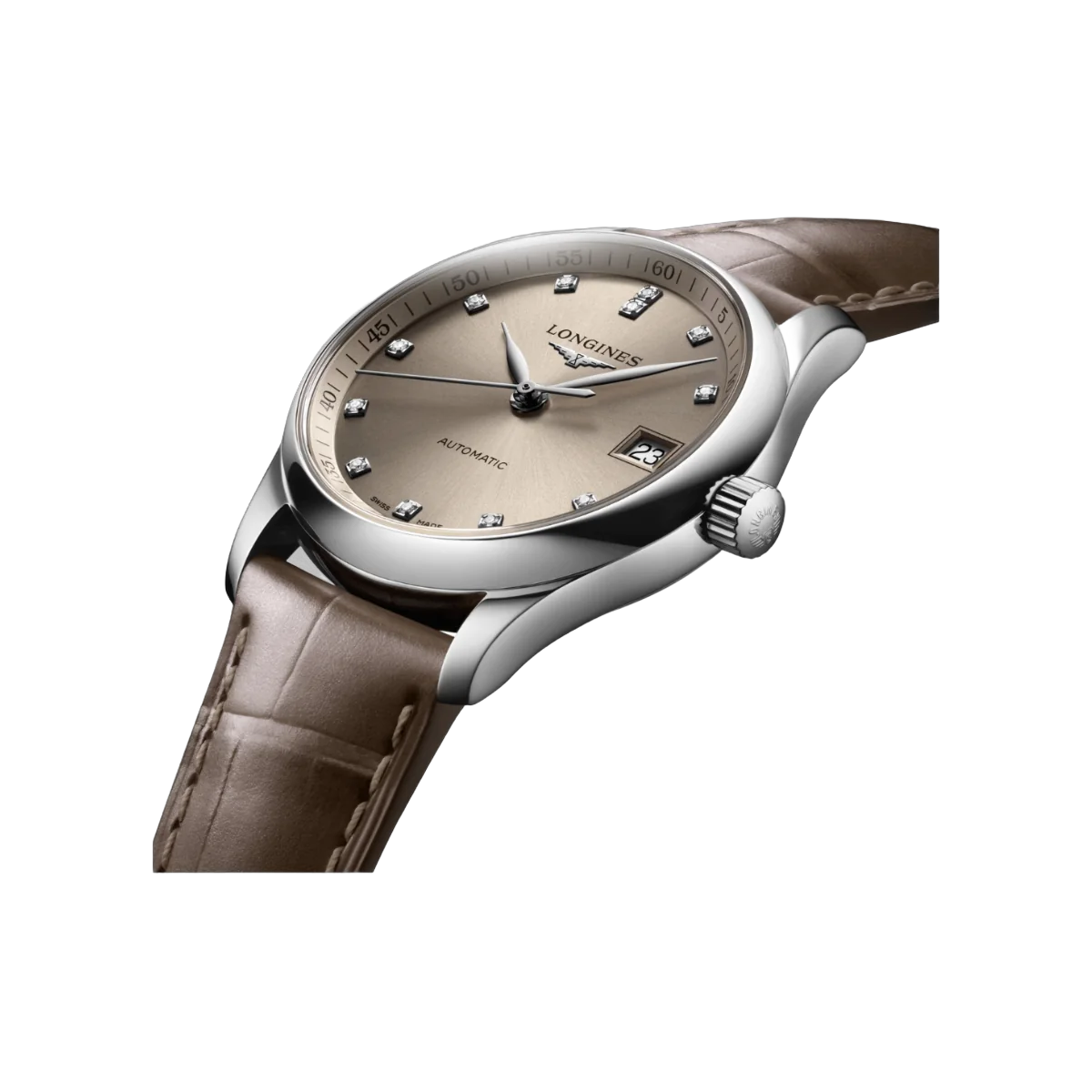 Longines Master Collection L23574072 Automatic 34mm Beige Dial Womens Watch – additional product photo 3