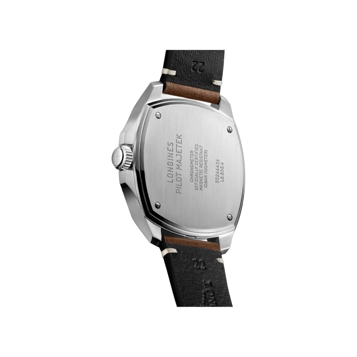 Longines Pilot Majetek L28384539 Automatic Stainless Steel 43mm Black Dial Mens Watch – additional product photo 2