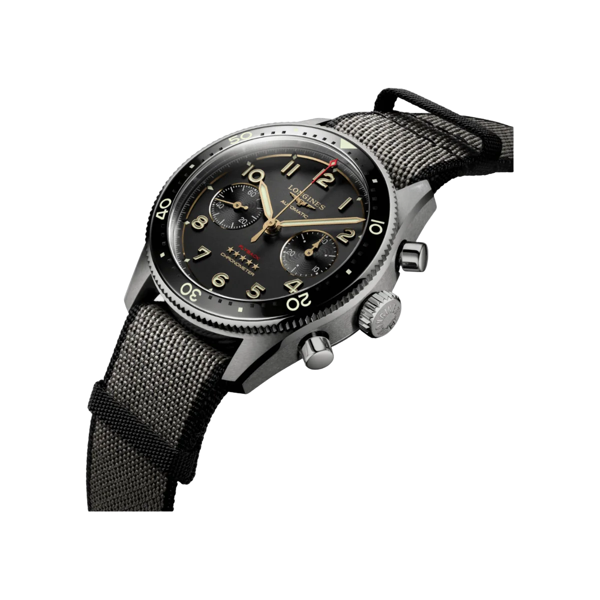 Longines Spirit Flyback L38211532 Chronograph Titanium 42mm Black Dial Men's Watch – additional product photo 4