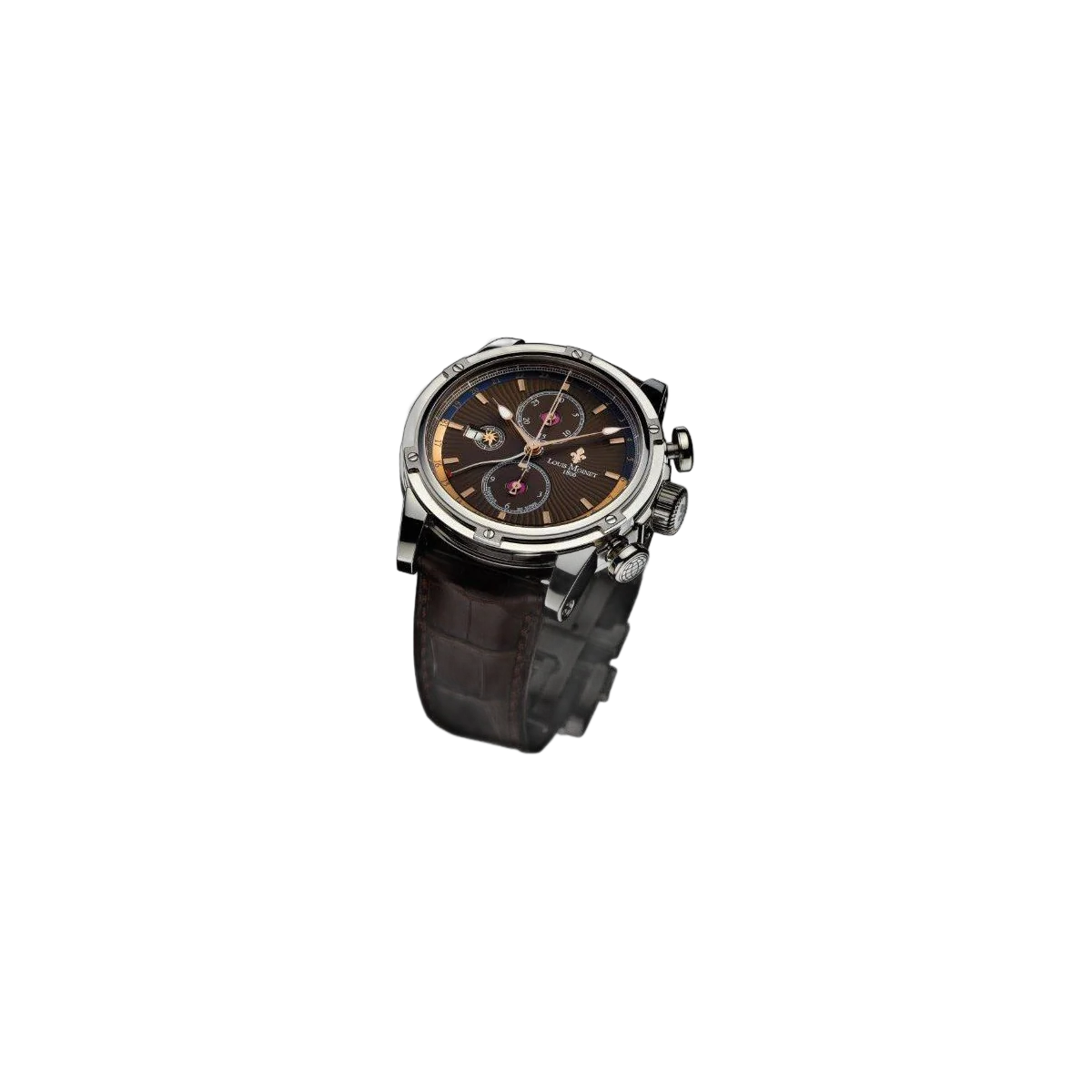 Louis Moinet Geograph 46Mm Stainless Steel Limited Edition 365 Pieces Men's Watch