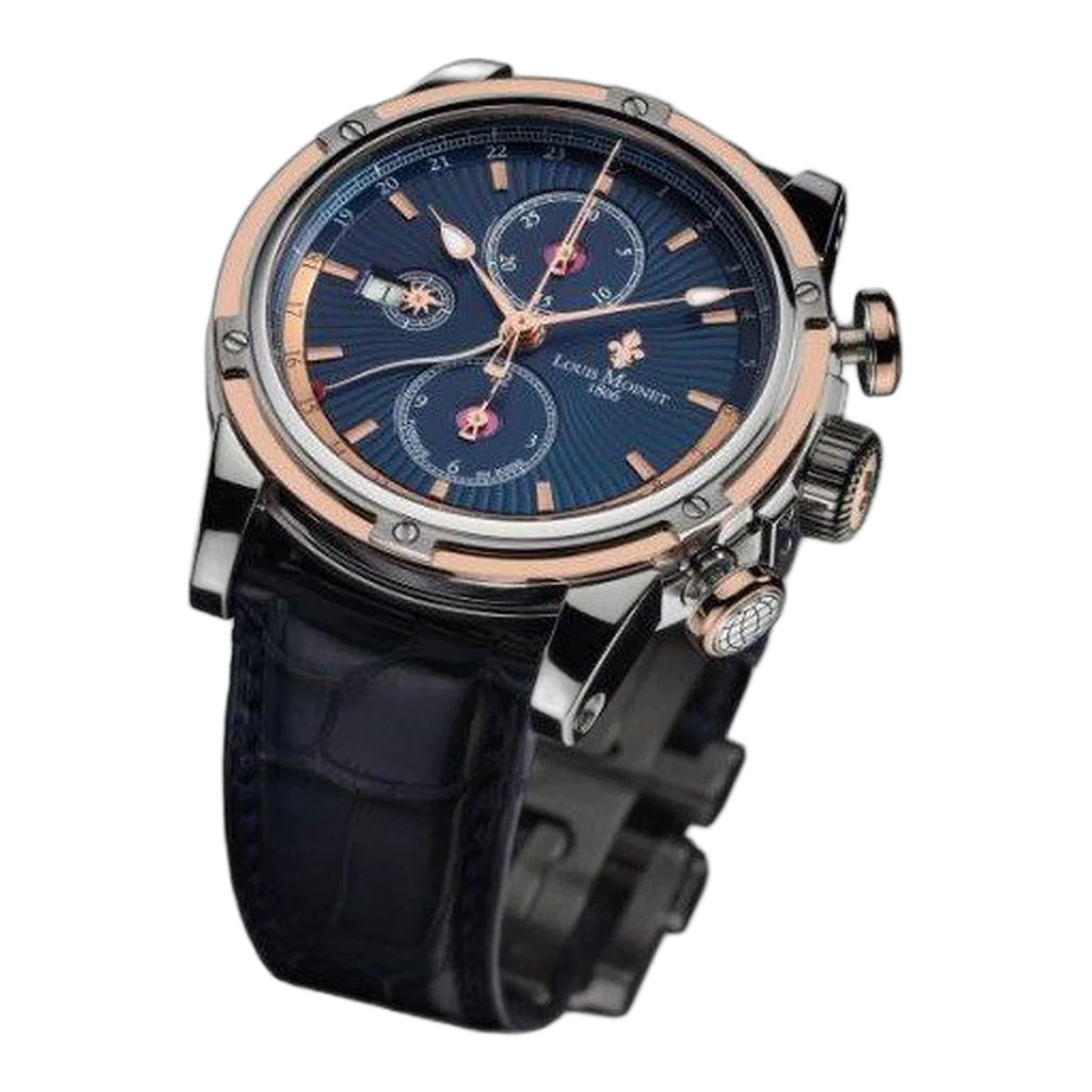 Louis Moinet Geograph 46Mm Stainless Steel Limited Edition 365 Pieces Men's Watch