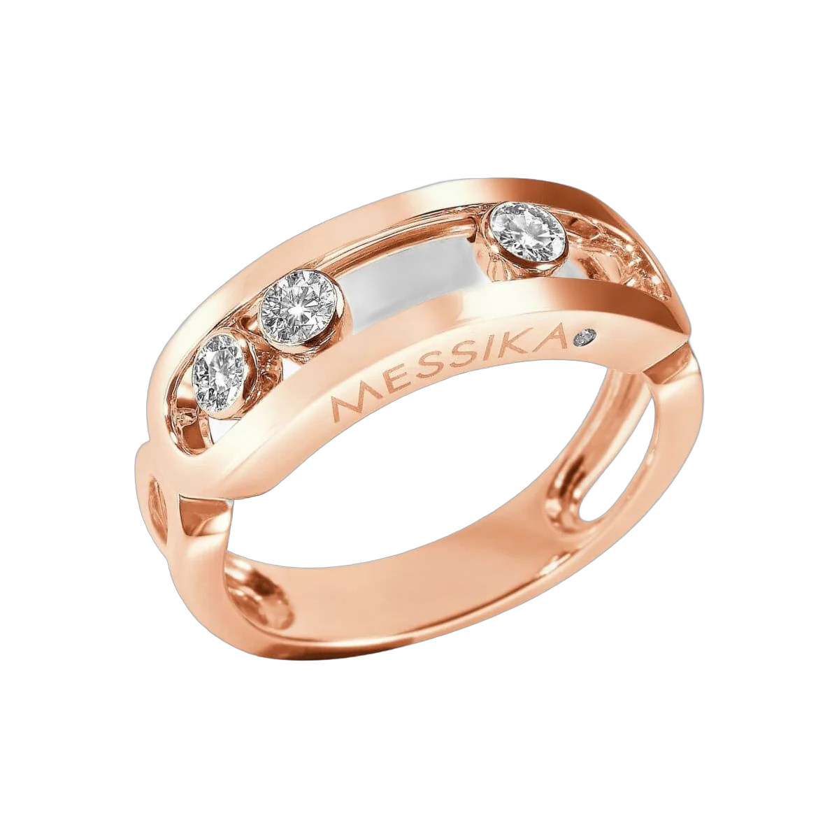 Messika Move Classic 03998-PG-55 Pink Gold Diamond Ring – additional product photo 2