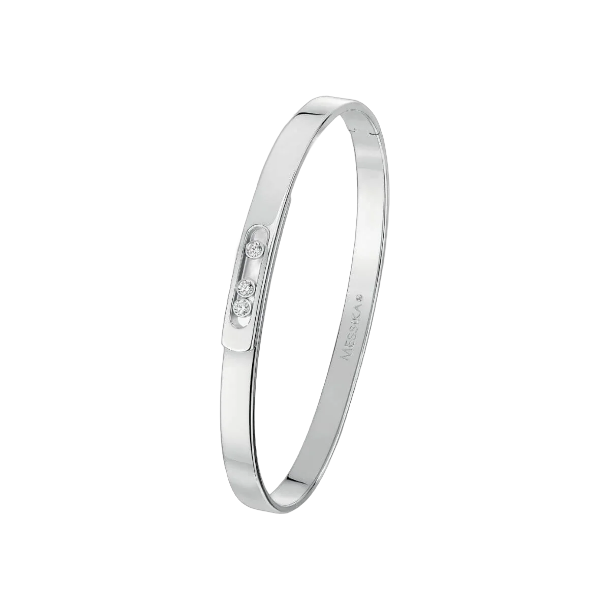 Messika Move Noa Bangle 10092-WG White Gold Diamond Bracelet