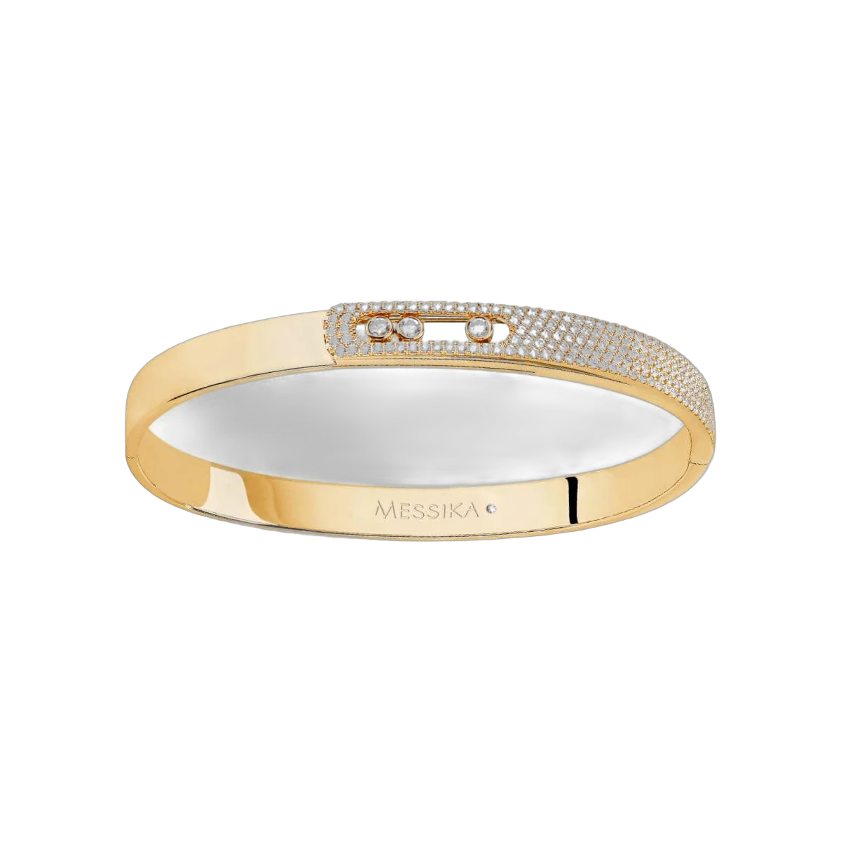 Messika Move Noa Pave 06371-YG Yellow Gold Diamond Bracelet – additional product photo 2