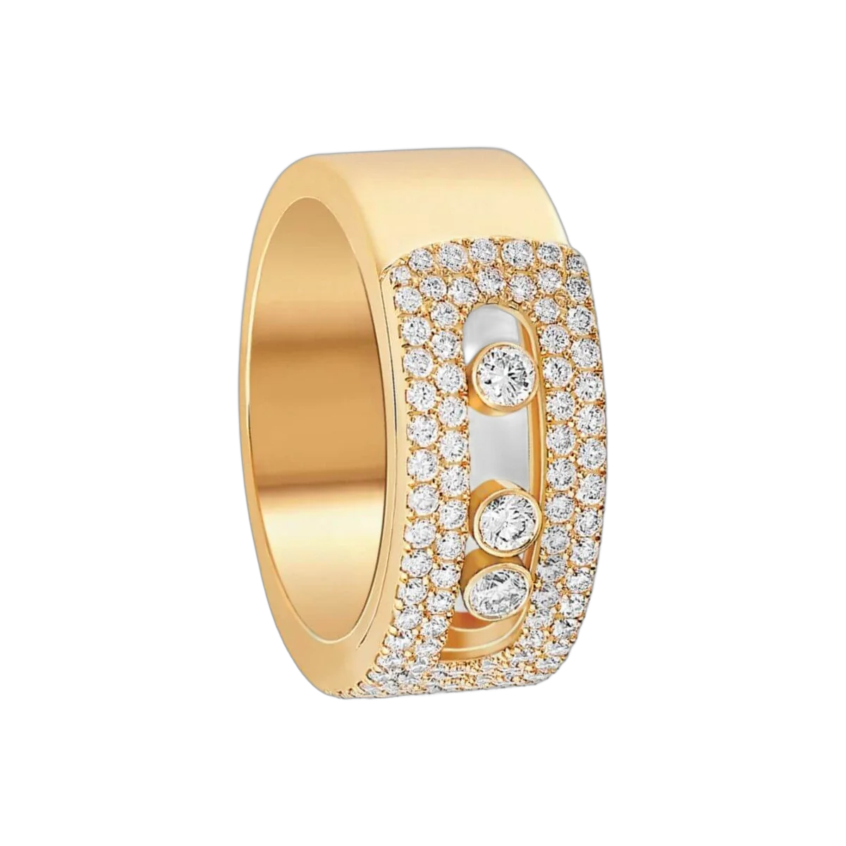Messika Move Noa Pave 10102-YG Yellow Gold Diamond Ring