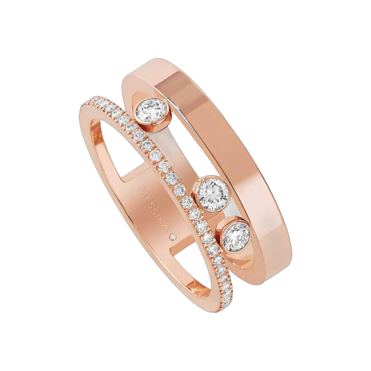 Messika Move Romane 06516-PG Pink Gold Diamond Ring – additional product photo 4