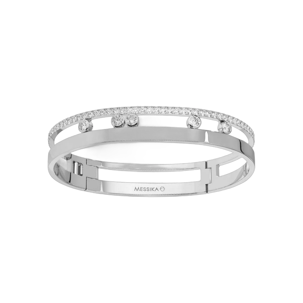 Messika Move Romane 06747-Wg White Gold And Diamond Bracelet – additional product photo 2
