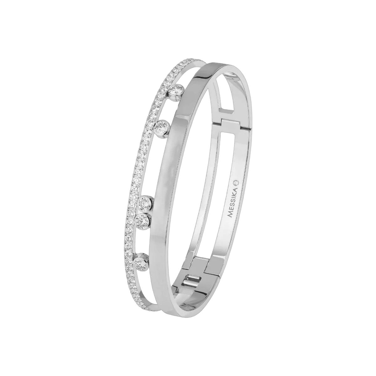 Messika Move Romane 06747-Wg White Gold And Diamond Bracelet – additional product photo 3