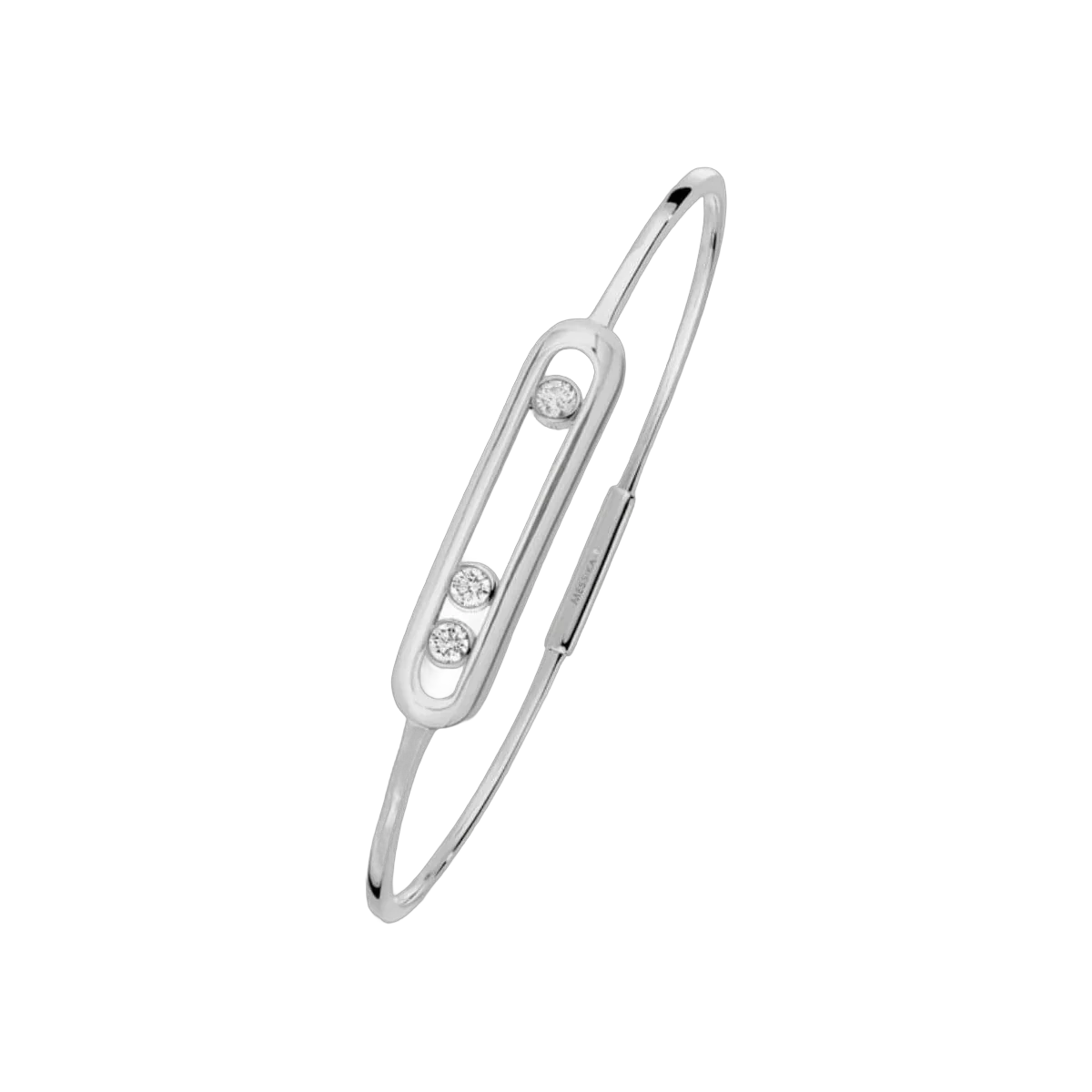 Messika Move Thin 04068-WG White Gold Diamond Bracelet
