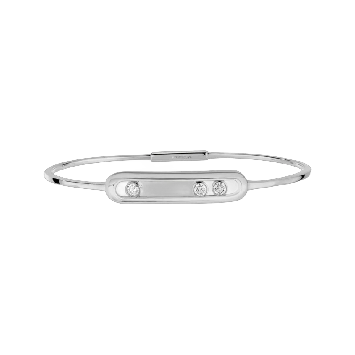 Messika Move Thin 04068-WG White Gold Diamond Bracelet – additional product photo 2