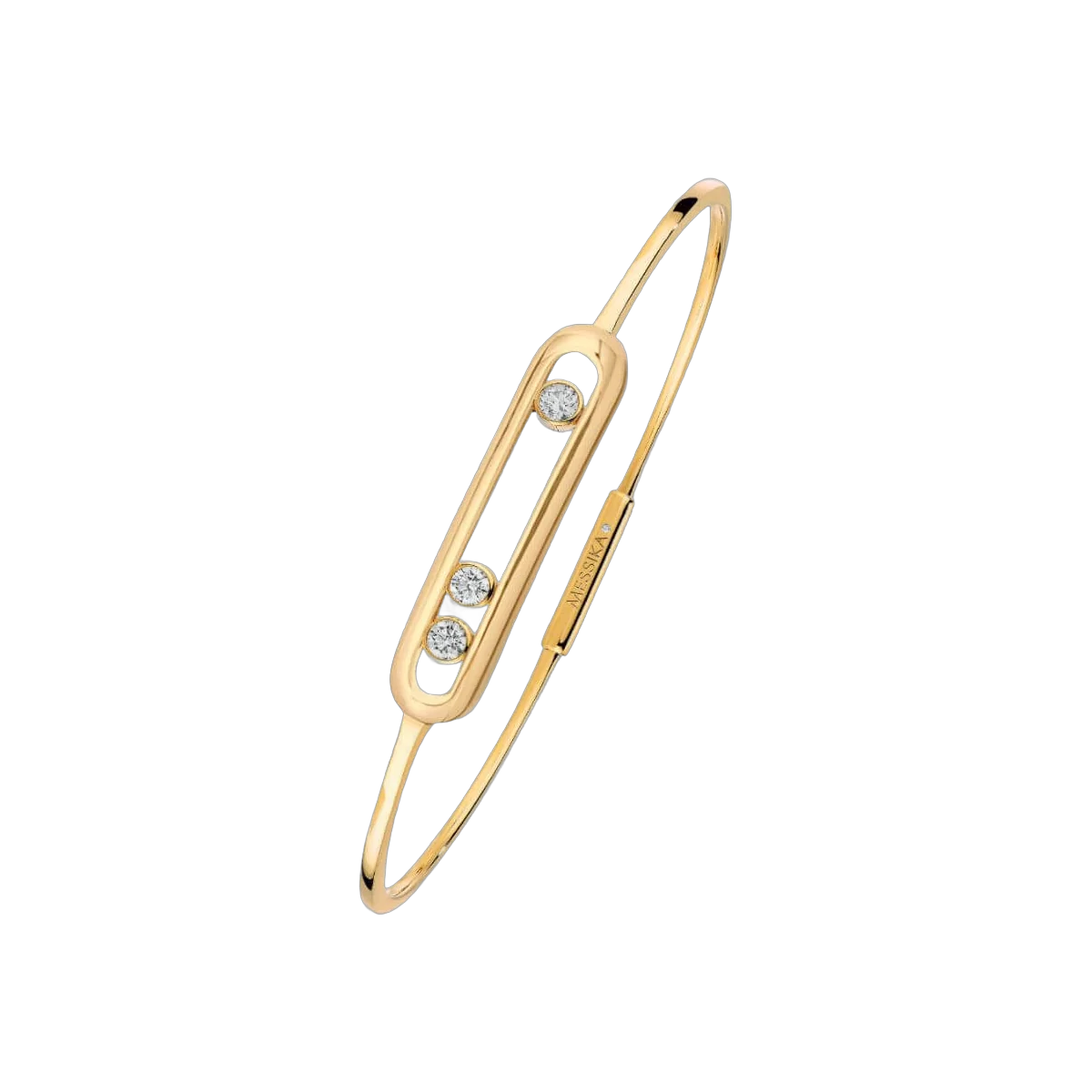 Messika Move Thin 04068-YG Yellow Gold Diamond Bracelet