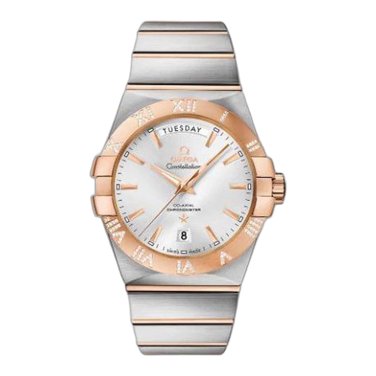 Omega Constellation Co-Axial 38Mm Stainless Steel &Amp; 18Kt Rose Gold Men's Watch