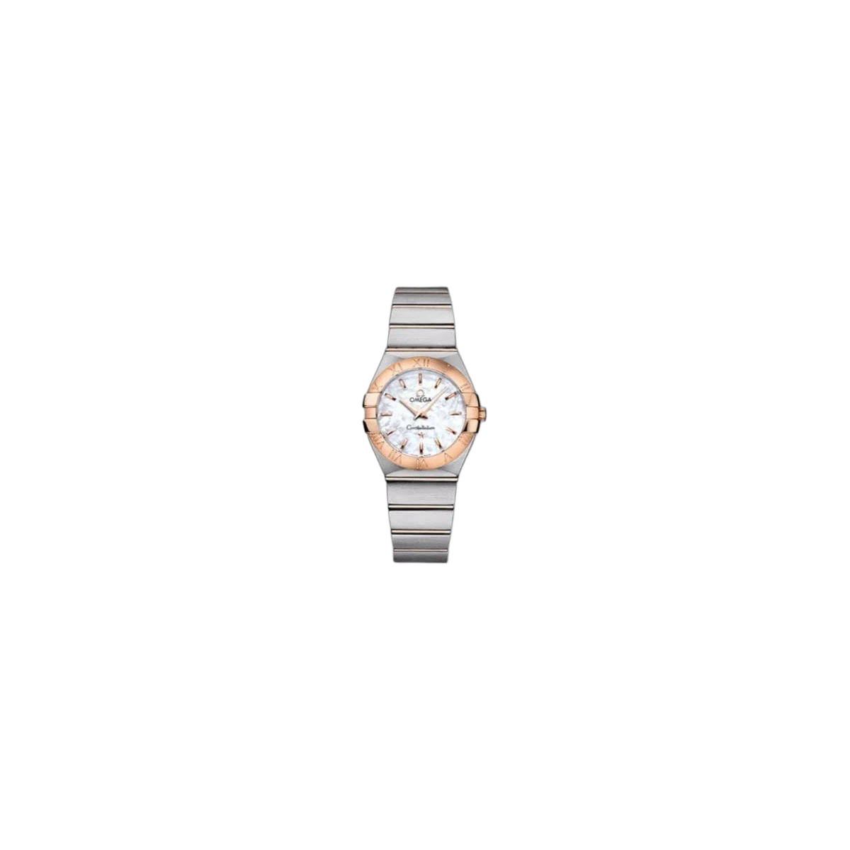 Omega Constellation Stainless Steel & 18Kt Rose Gold 27Mm Ladies Watch