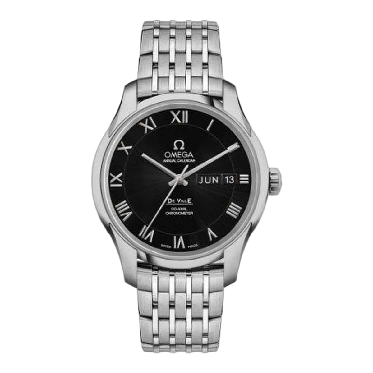 Omega De Ville Co-Axial Chronometer Annual Calendar 41Mm Stainless Steel Men’S Watch