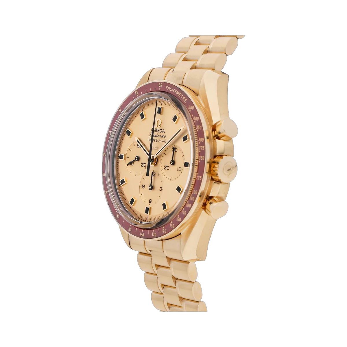 Omega Speedmaster 310.60.42.50.99.001 Anniversary Series 42mm "Apollo 11 50th" Moonshine Gold Yellow Dial – additional product photo 2
