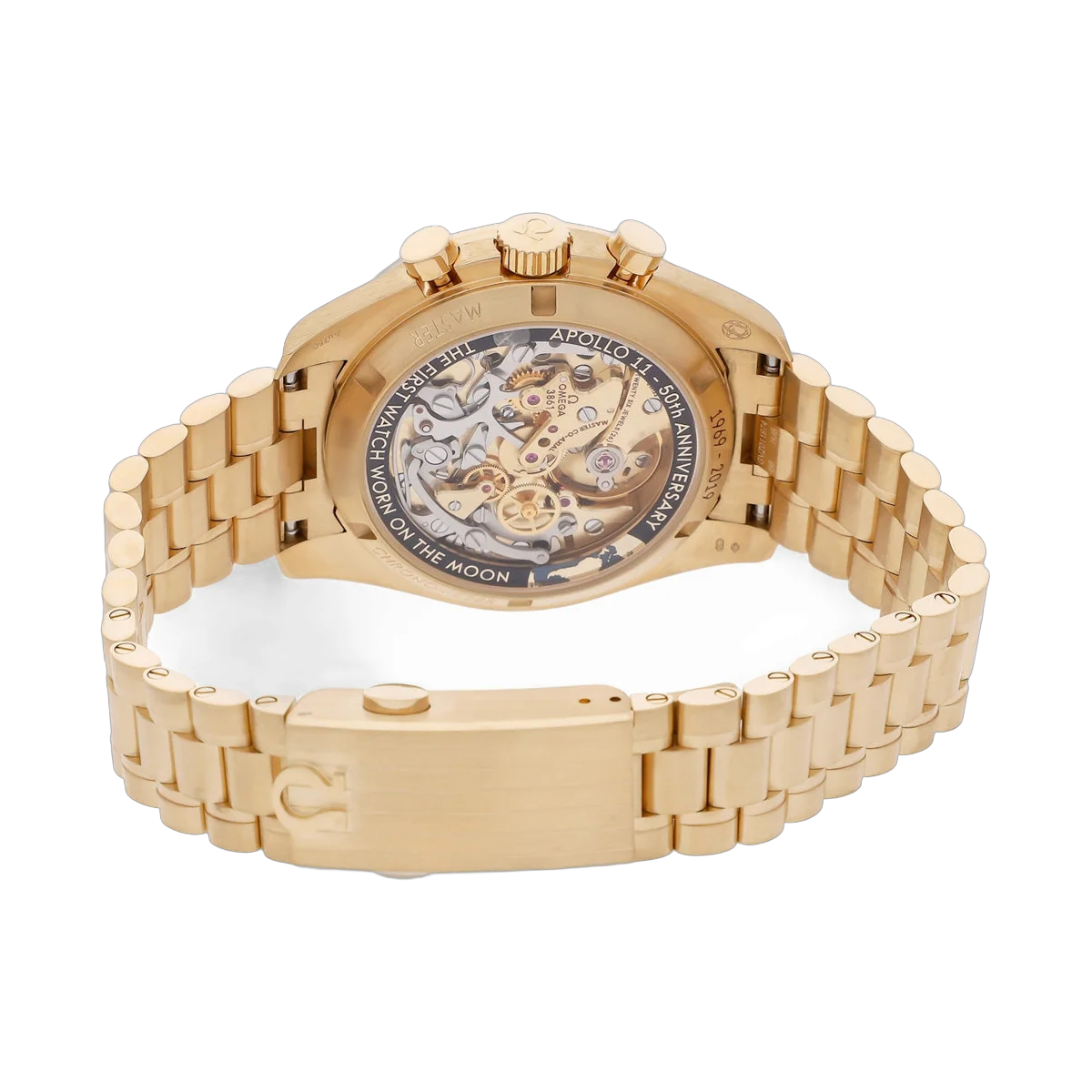 Omega Speedmaster 310.60.42.50.99.001 Anniversary Series 42mm "Apollo 11 50th" Moonshine Gold Yellow Dial – additional product photo 3