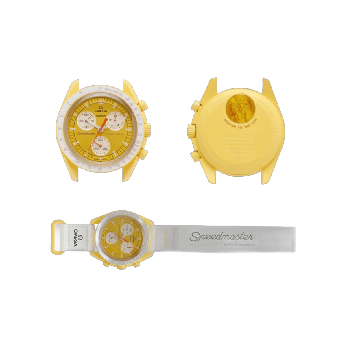 Omega X Swatch Mission To Sun So33J100 Moonswatch Yellow Bioceramic – additional product photo 4