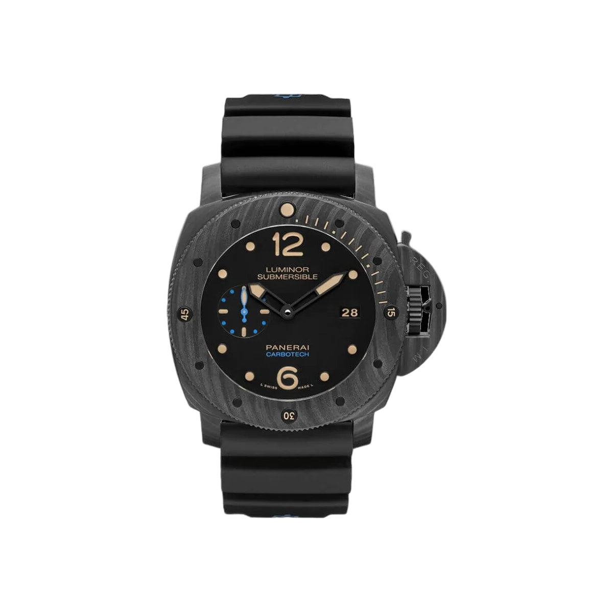 Panerai Luminor Carbotech PAM00616 47Mm Black Dial