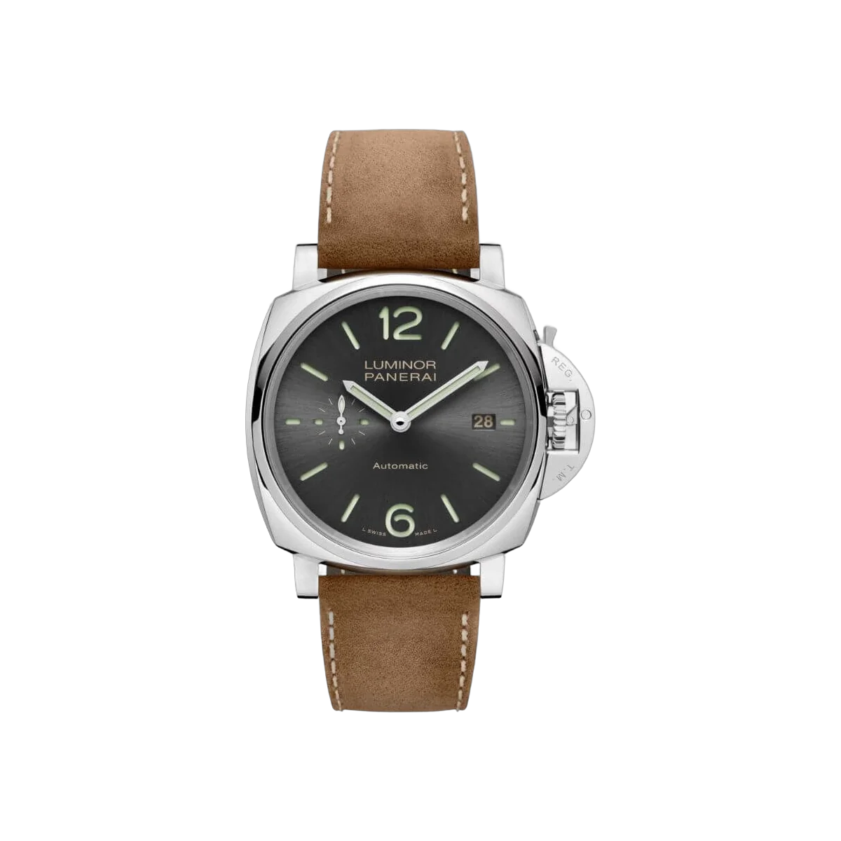 Panerai Luminor Due 3 Days Date PAM00904 ACCIAIO Grey Dial