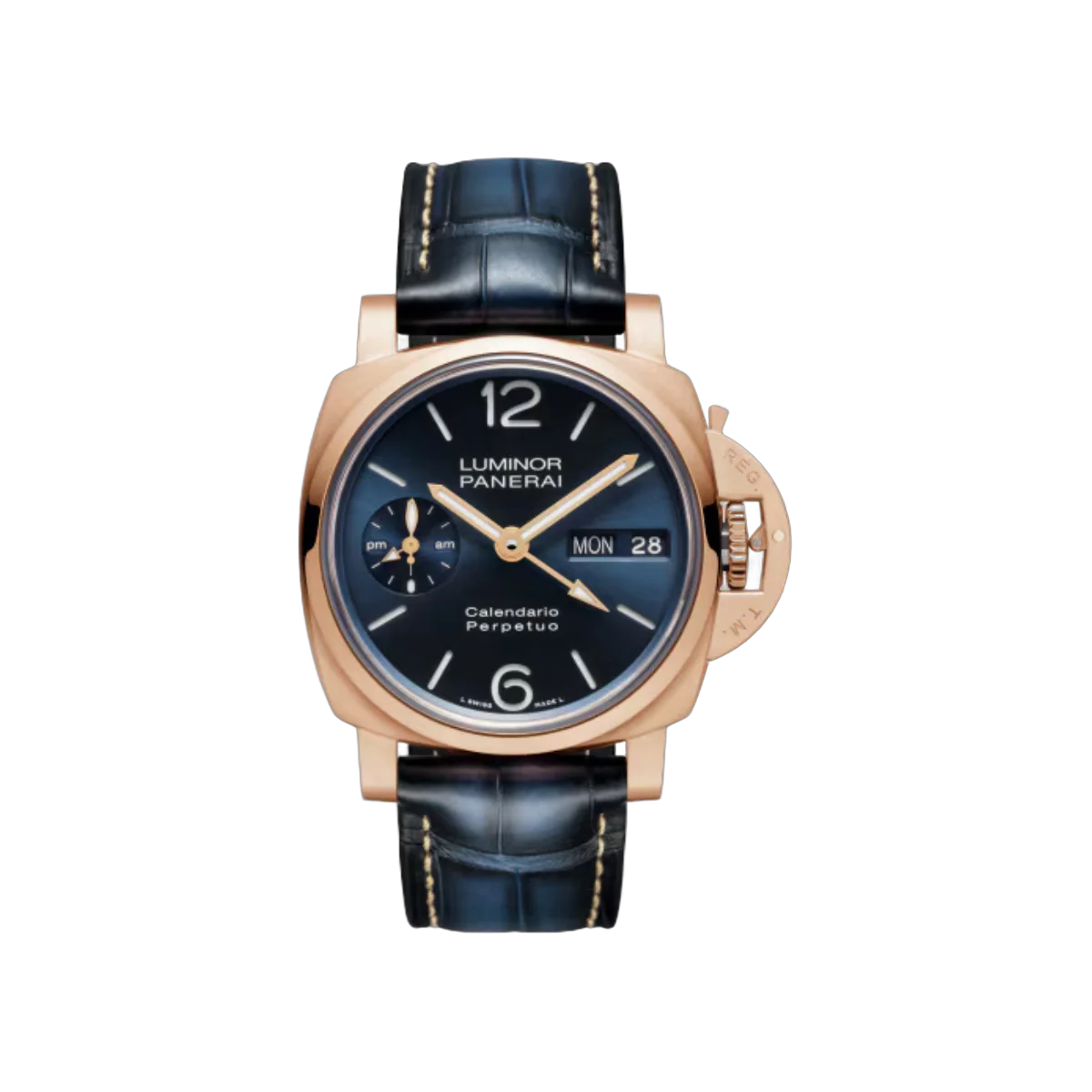 Panerai Luminor Perpetual Calendar PAM00742 Blue Goldtech 44mm Men's Watch
