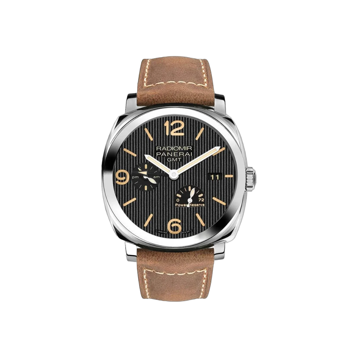 Panerai Radiomir 1940 Gmt Automatic Power Resever Men's Watch Ref. Pam00658