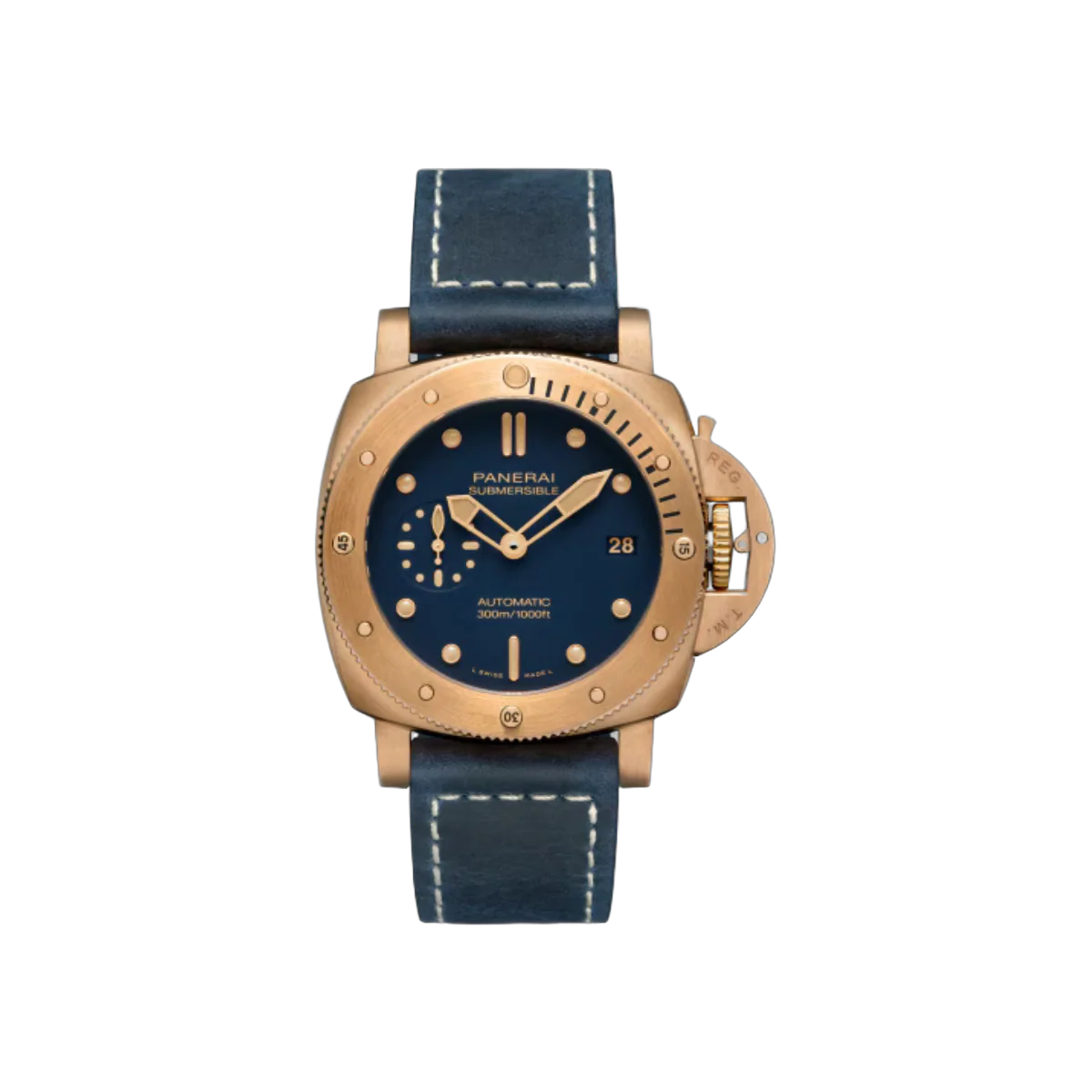 Panerai Submersible PAM1074 Bronze Dark Blue 42mm Men's Watch