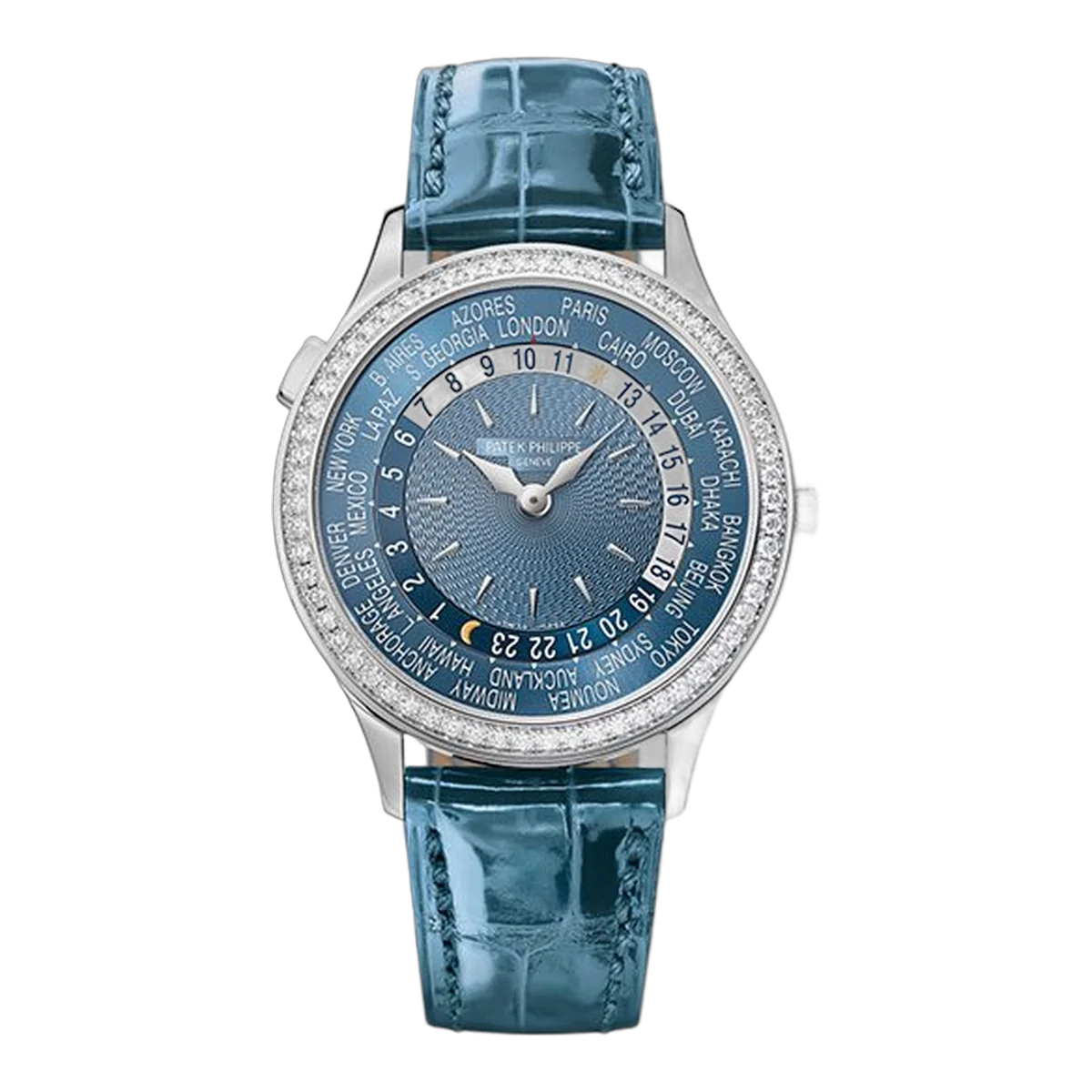 Patek Philippe 7130G-016 World Time Complications 36Mm18K White Gold