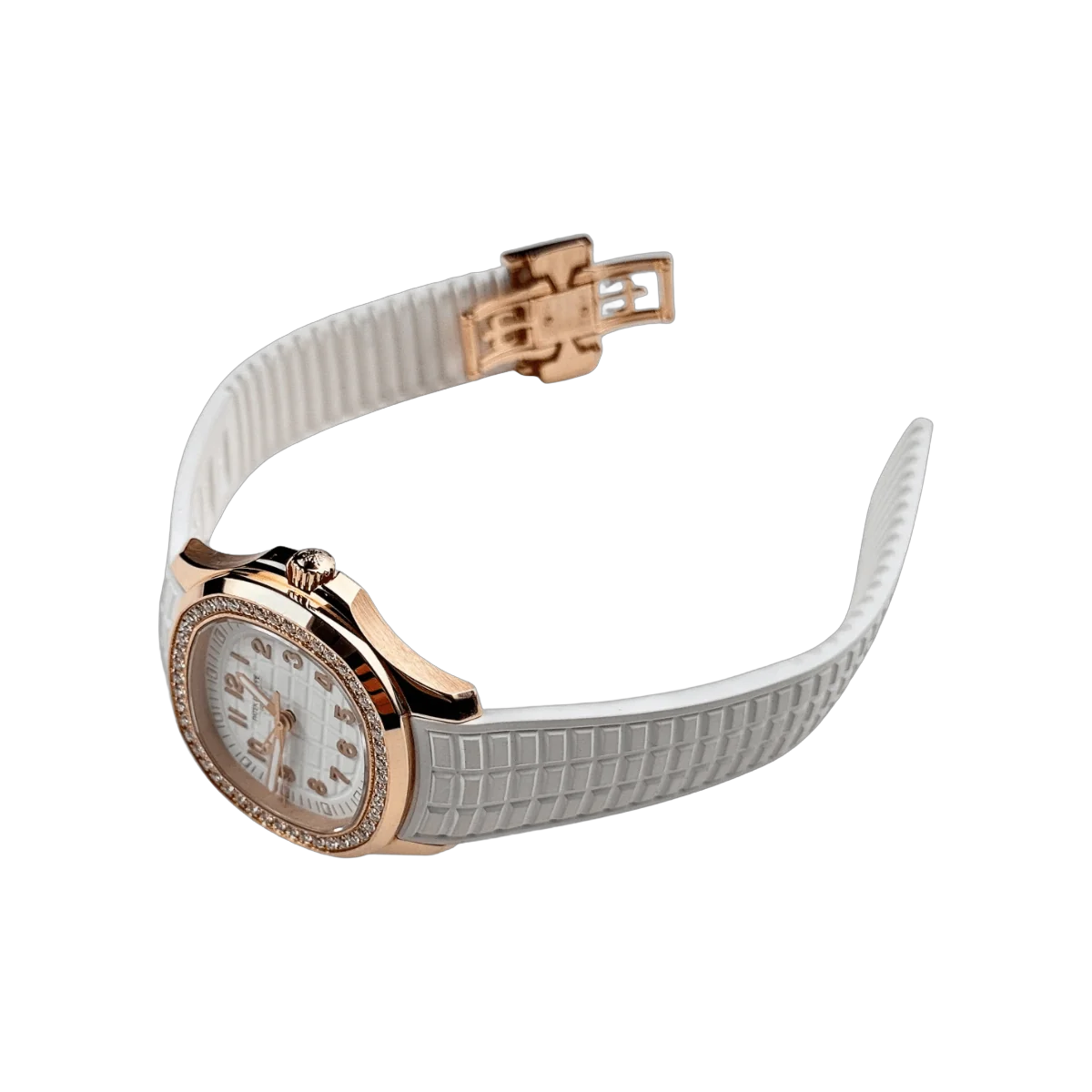 Patek Philippe Aquanaut 5269/200R-001 Diamond-Set Bezel 18K Rose Gold White Dial – additional product photo 4