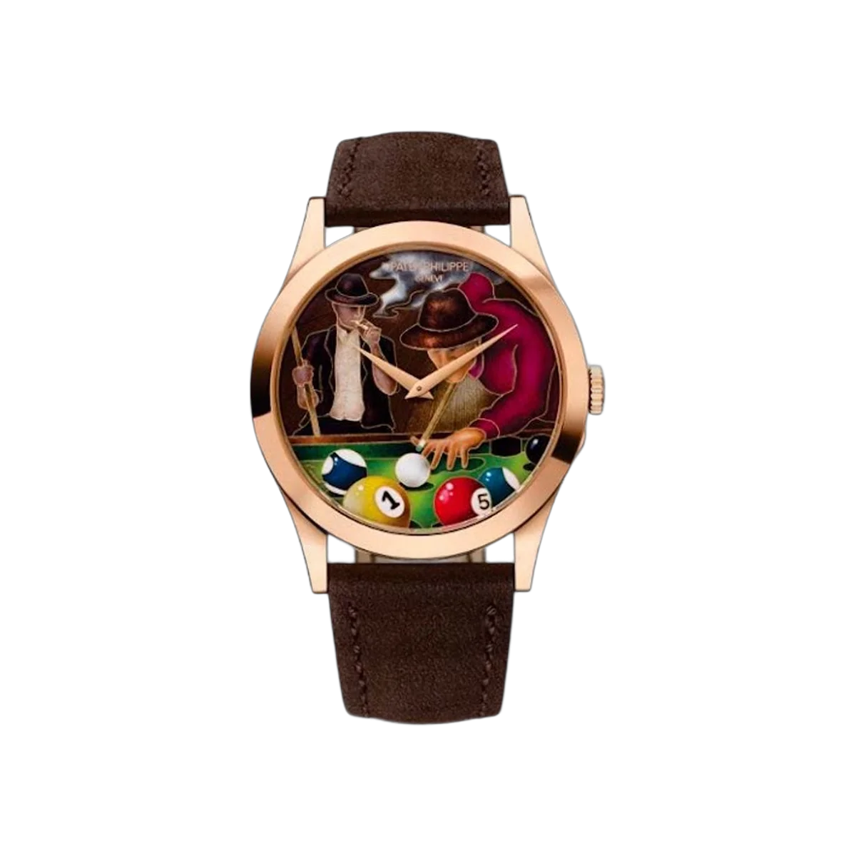 Patek Philippe Calatrava 5089R-001 Rose Gold Limited Edition 38.6mm Billiards Dial Men's Watch