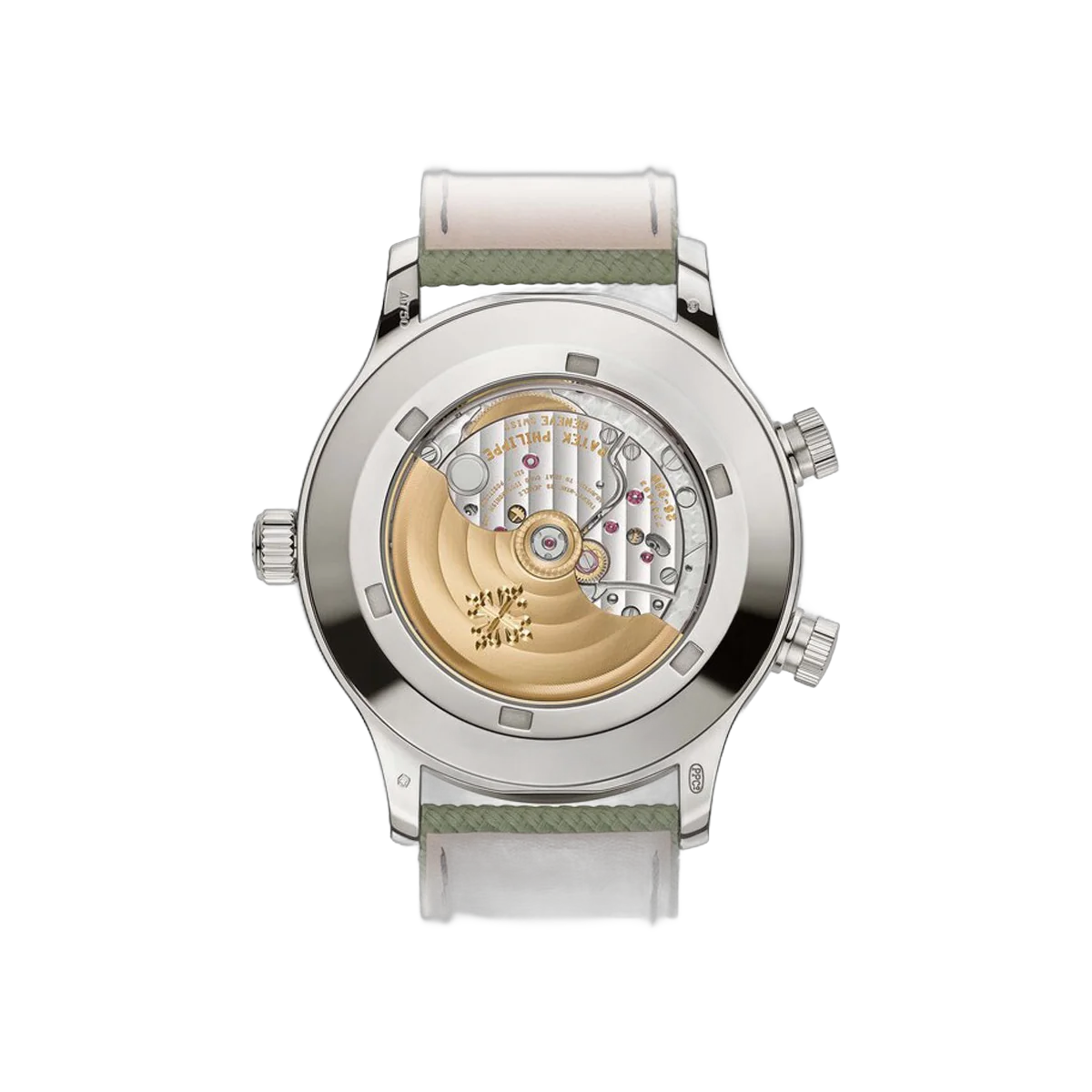 Patek Philippe Calatrava Complications 5524G-010 Pilot Travel Time White Gold 42mm Beige Dial Men's Watch – additional product photo 2
