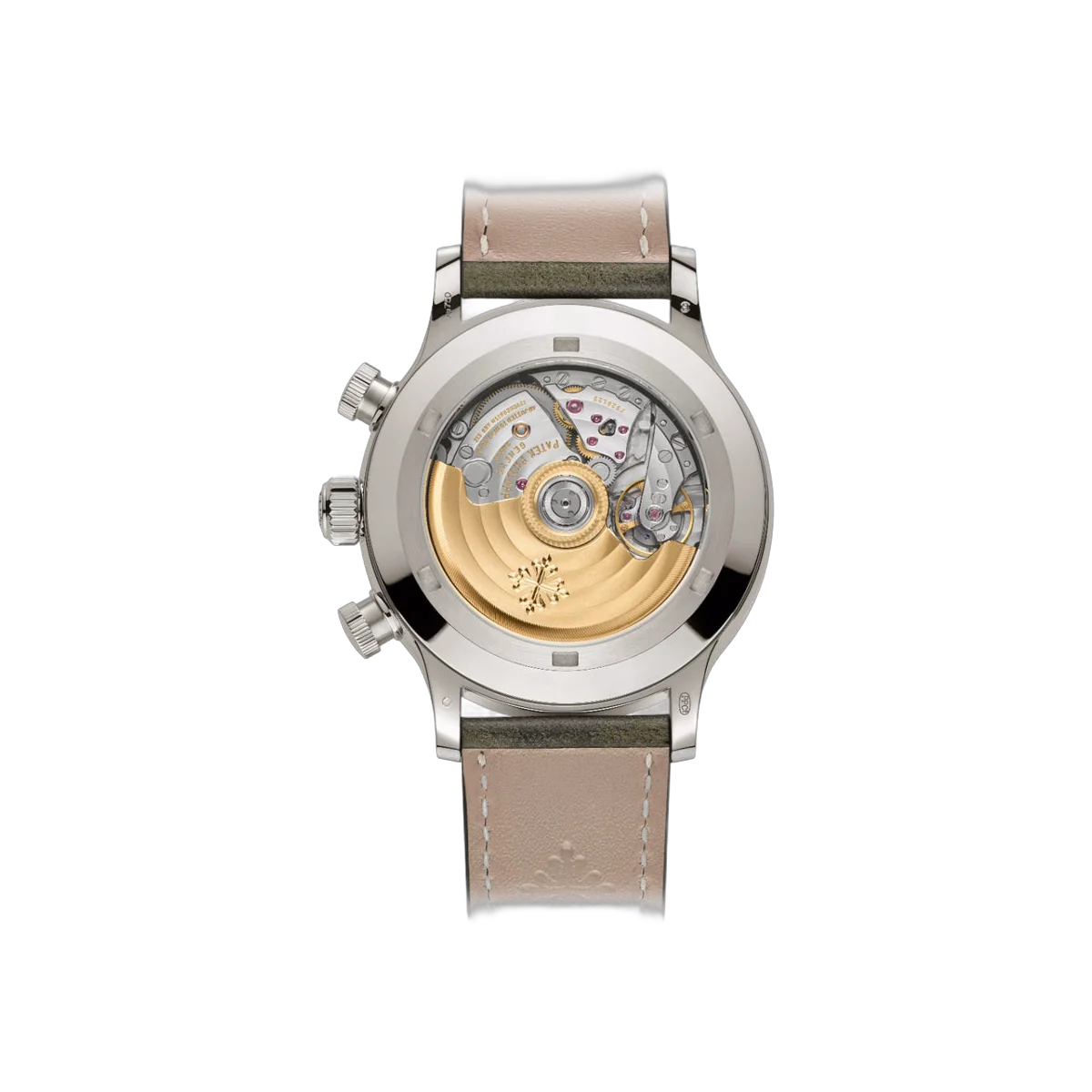 Patek Philippe Calatrava Pilot Travel Time 5924G-010 Flyback Chronograph White Gold Khaki Green Dial 42mm Men's Watch – additional product photo 2