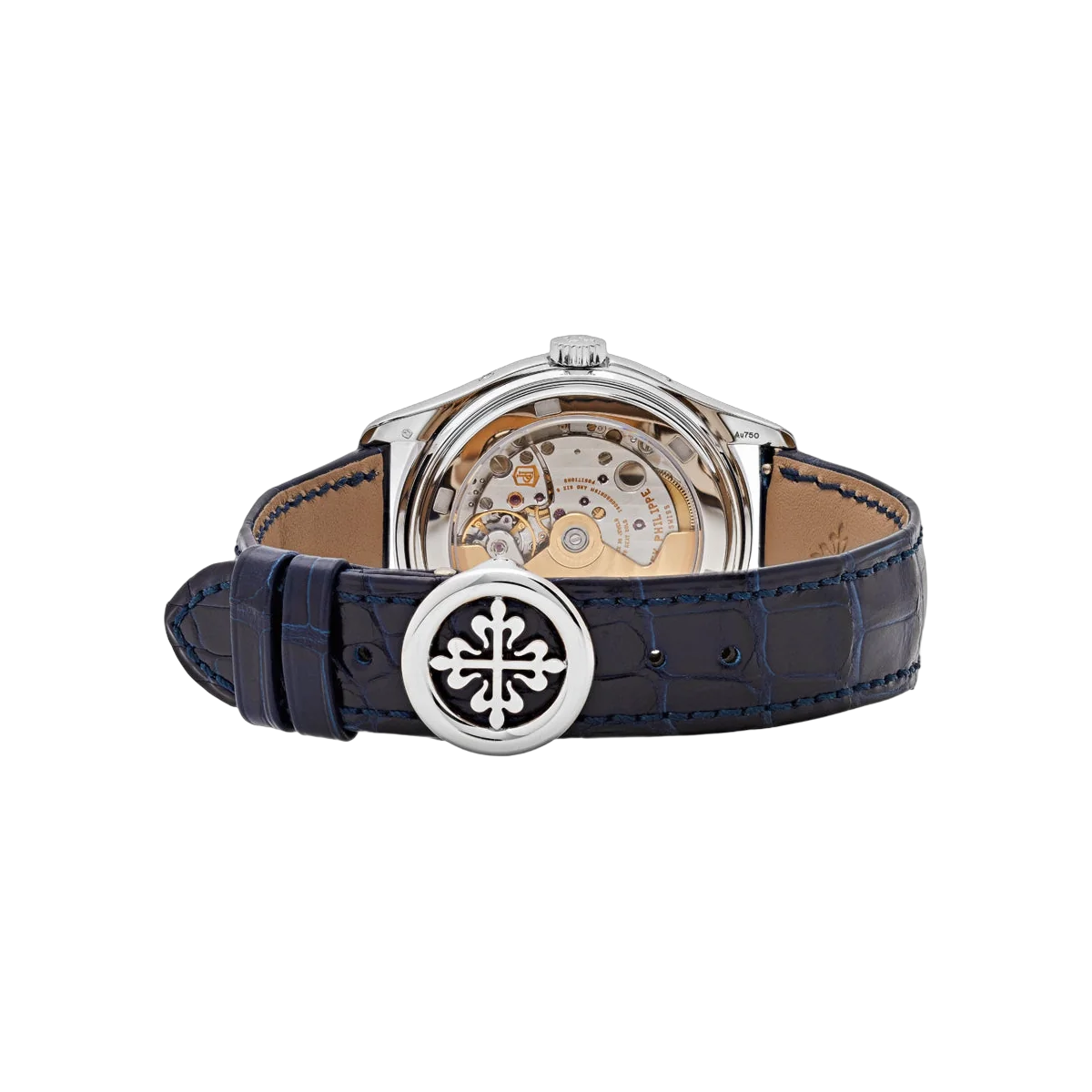 Patek Philippe Complications 5147G-001 Diamond Bezel Annual Calendar Moon Phases 39mm Blue Dial Men's Watch – additional product photo 5
